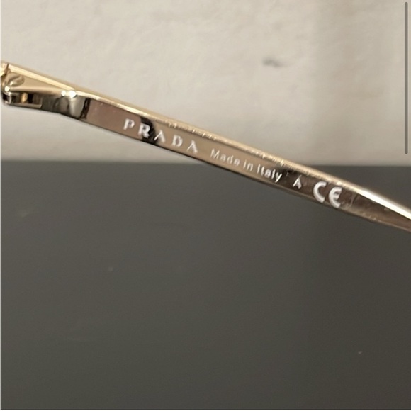 PRADA Cat Eye Black & Gold Sunglasses SPR53S - Picture 12 of 15